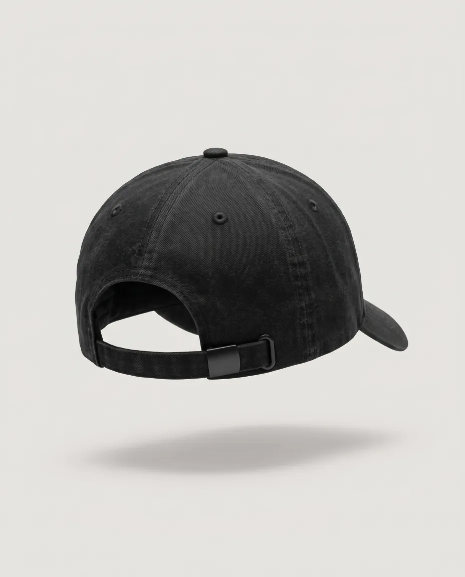 R Cap, black, back view
