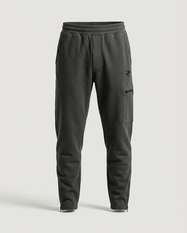 Jogging Cargo anthracite, vue de face